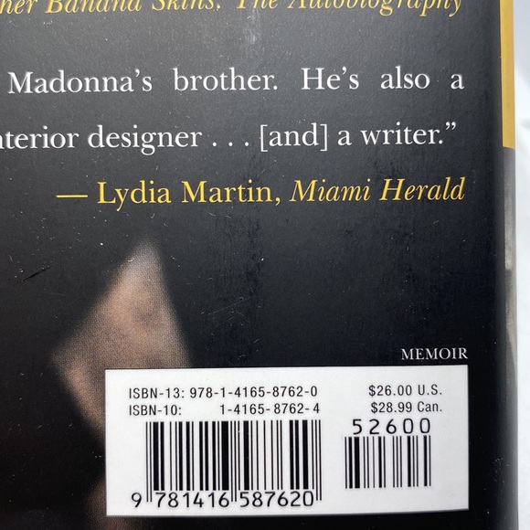Life with My Sister Madonna by Christopher Ciccone Hardcover - Picture 4 of 10